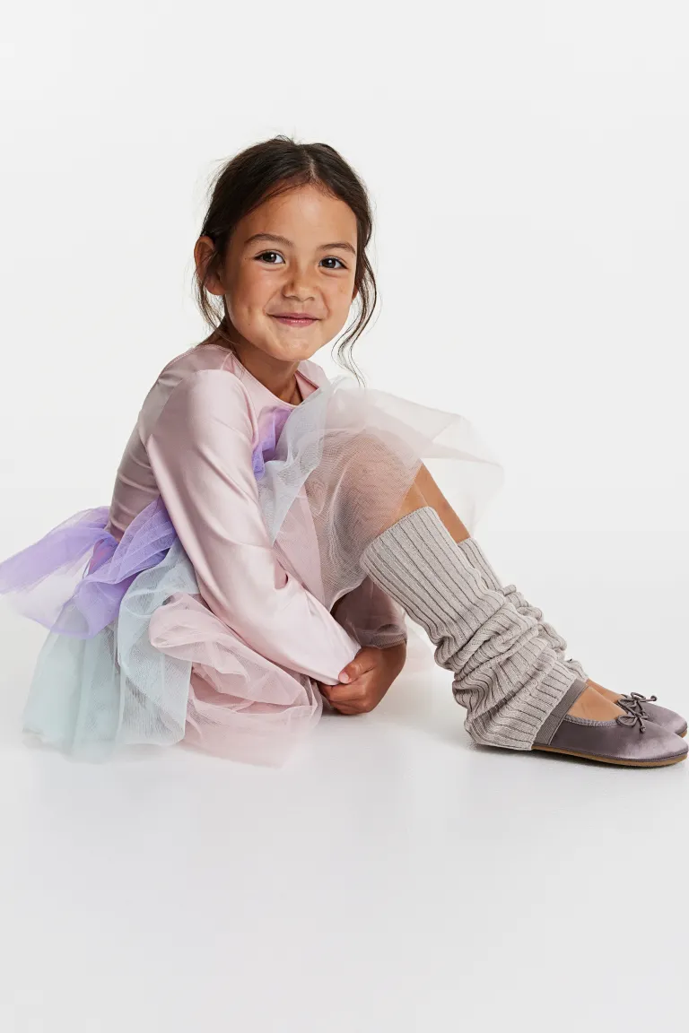 

Платье с тюлевой юбкой H&M, розовый