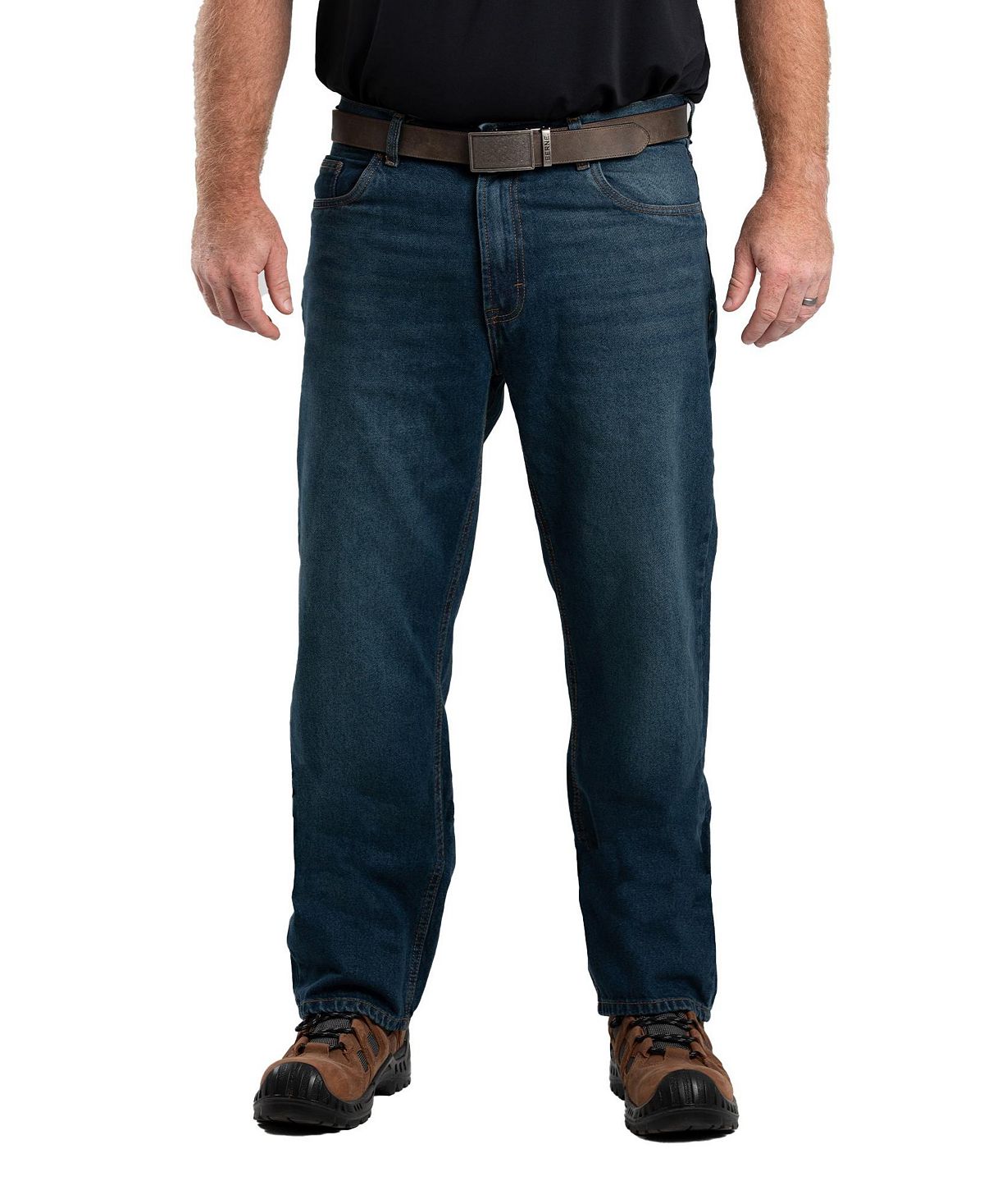 цена Мужские джинсы прямого кроя свободного кроя Heritage Berne