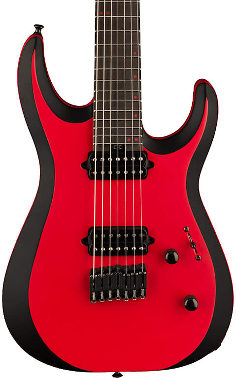 

Электрогитара Jackson MDK7 Pro Plus Series DK Modern HT Ebony Fingerboard Satin Red with Black bevels w/case
