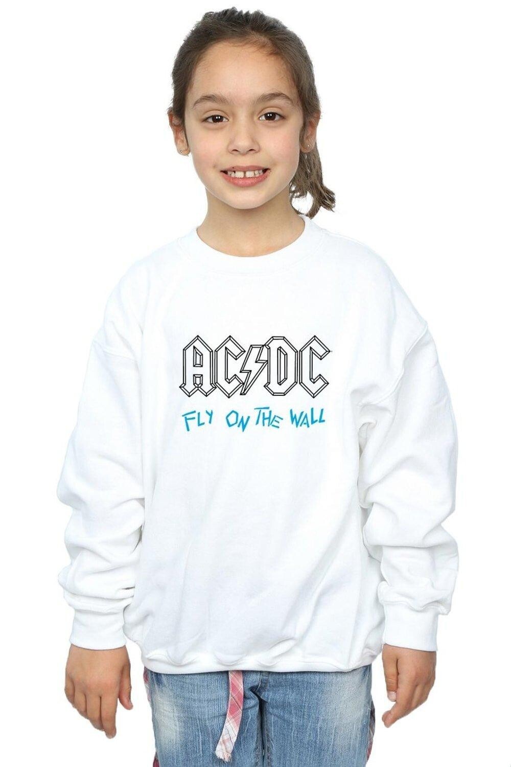 

Толстовка с контуром Fly On The Wall AC/DC, белый
