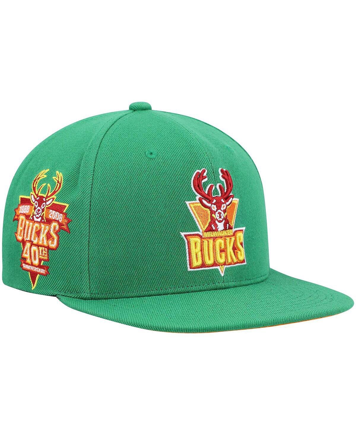 

Мужская зеленая кепка Milwaukee Bucks 40th Anniversary Like Mike Snapback Mitchell & Ness