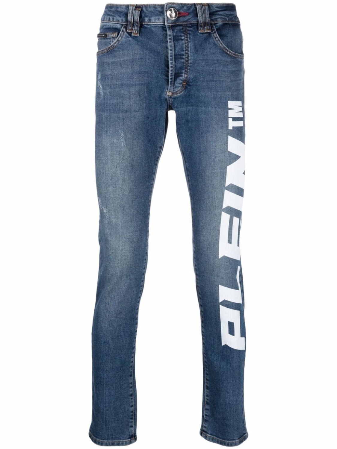 

Philipp Plein узкие джинсы с заниженной талией, синий