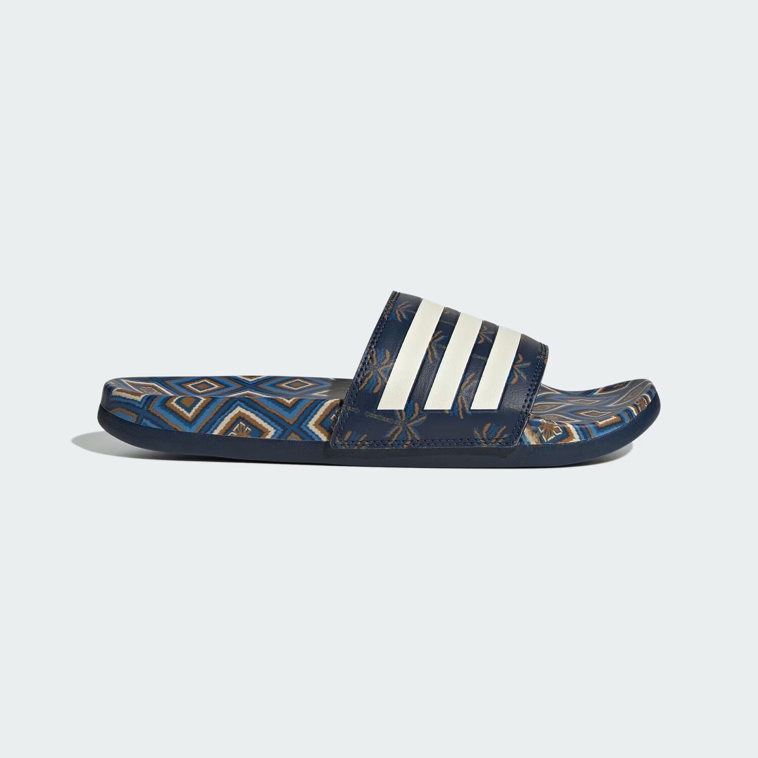 

Комфортные сандалии Adilette Adidas, цвет Night Indigo/Cream White/Night Indigo