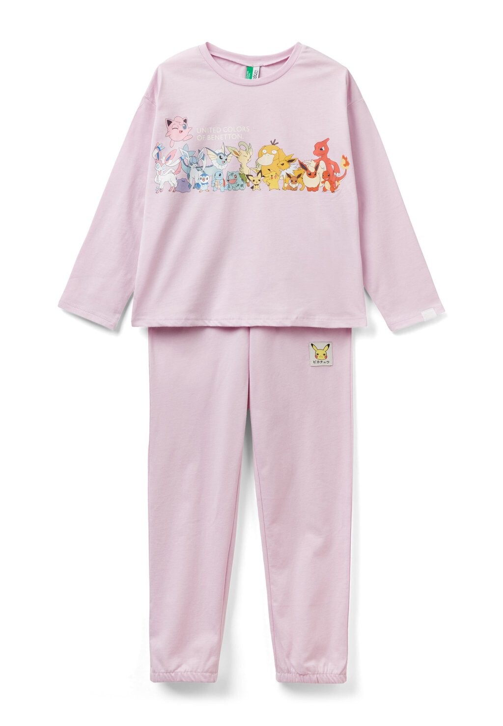 

Пижама Long Pokémon United Colors of Benetton, розовый