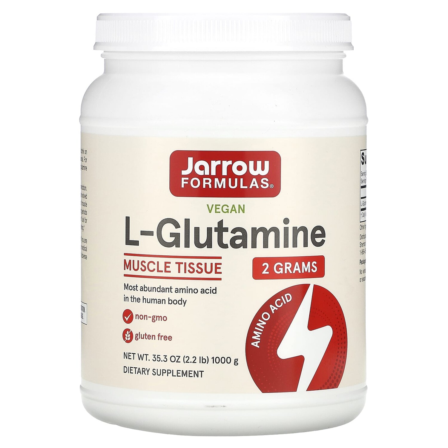 

L-глютамин, 1000 г (35,3 унции), Jarrow Formulas