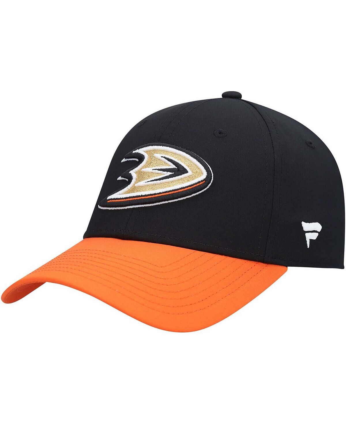

Мужская черная кепка с гибким логотипом Anaheim Ducks Core Primary Fanatics