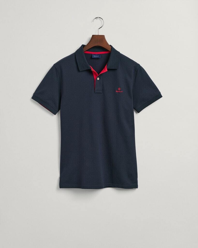 

Поло Gant Polo, цвет evening blue