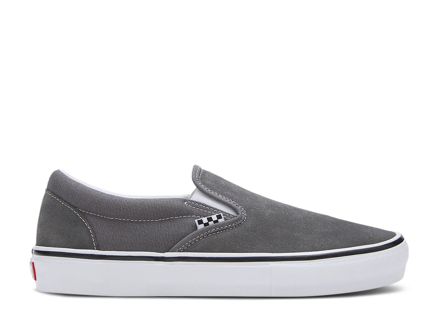 

Кроссовки Vans Skate Slip-On 'Pewter White', серый