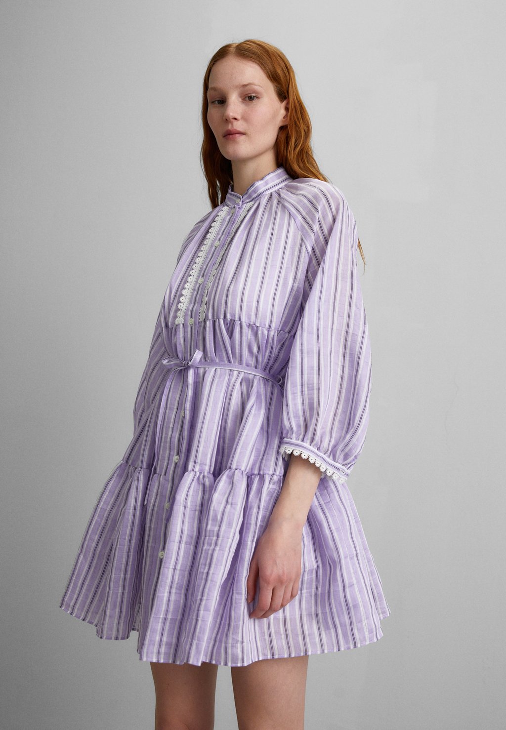 Рубашка-платье sandro, фиолетовый
