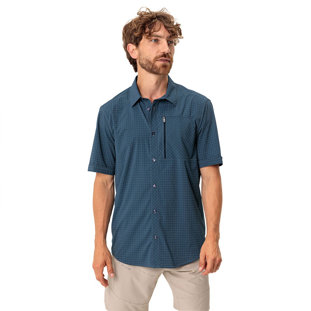 Рубашка с коротким рукавом VAUDE Seiland IV, синий