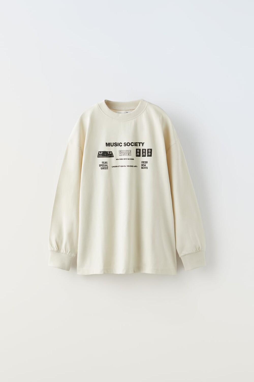

Футболка музыкального общества ZARA, бежевый