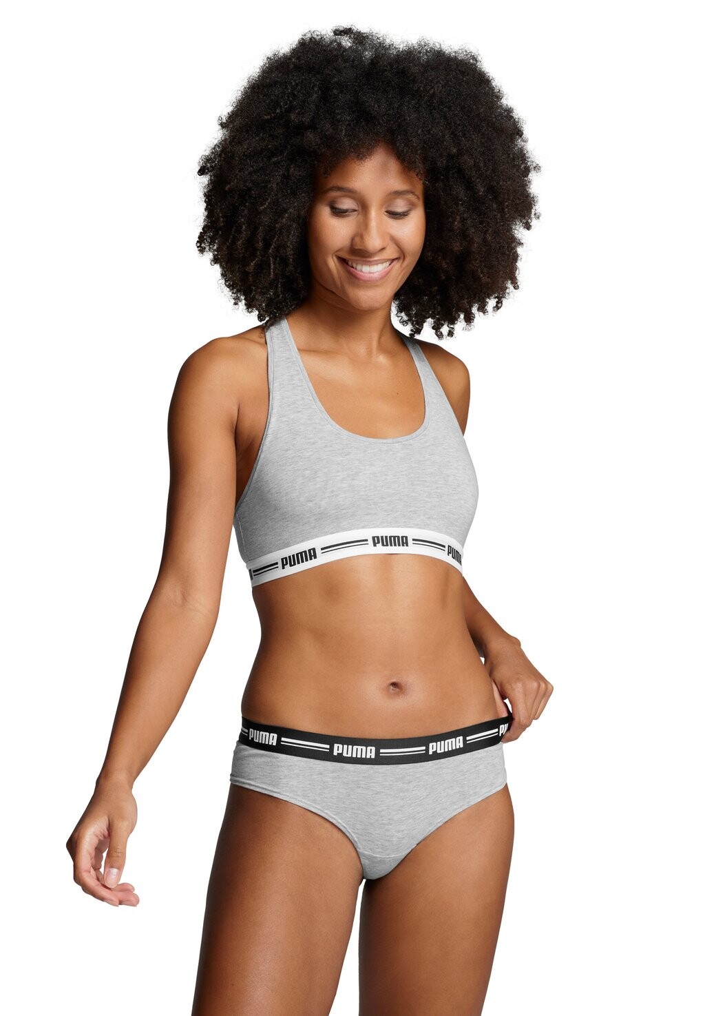 

Трусы WOMEN BRAZILIAN 2 PACK Puma, цвет grey / grey