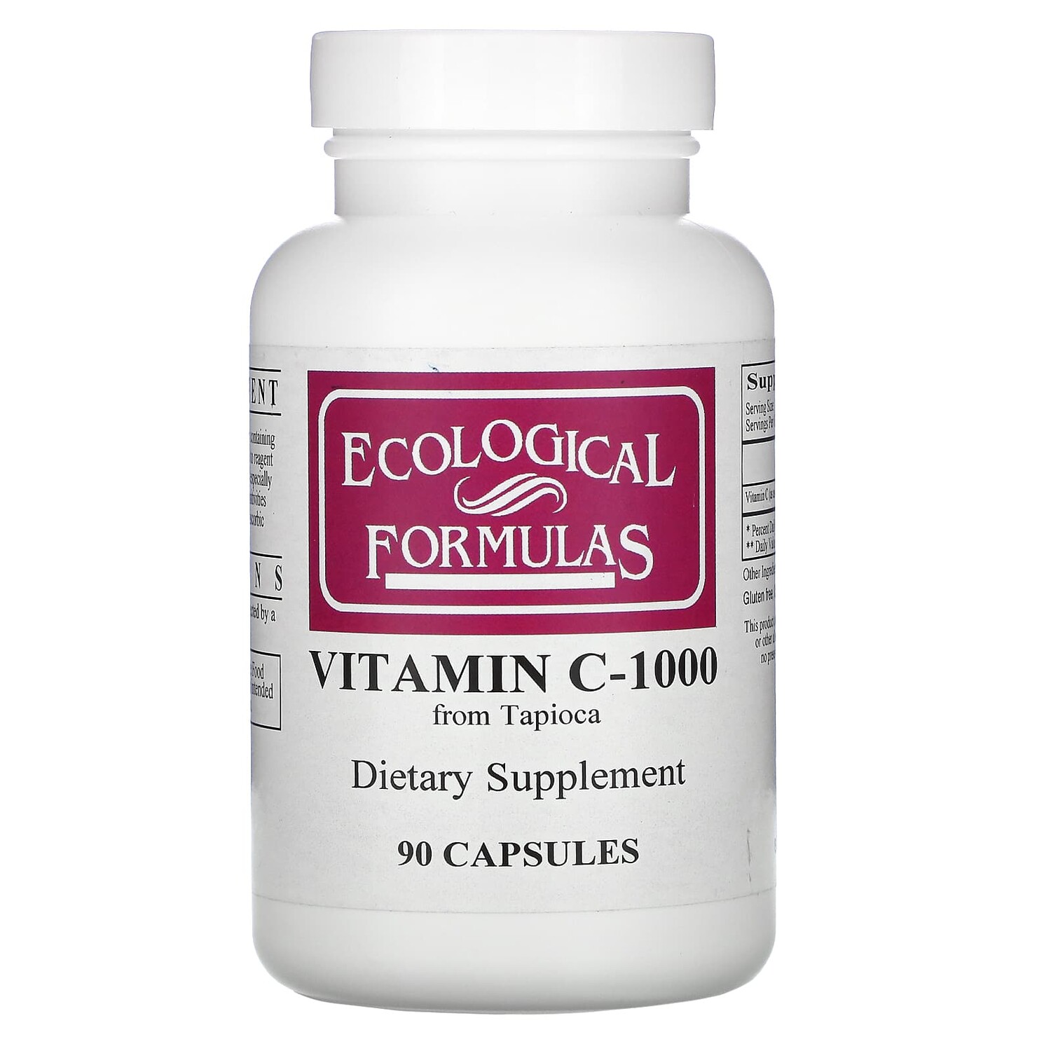 

Витамин C-1000, 90 капсул, Ecological Formulas