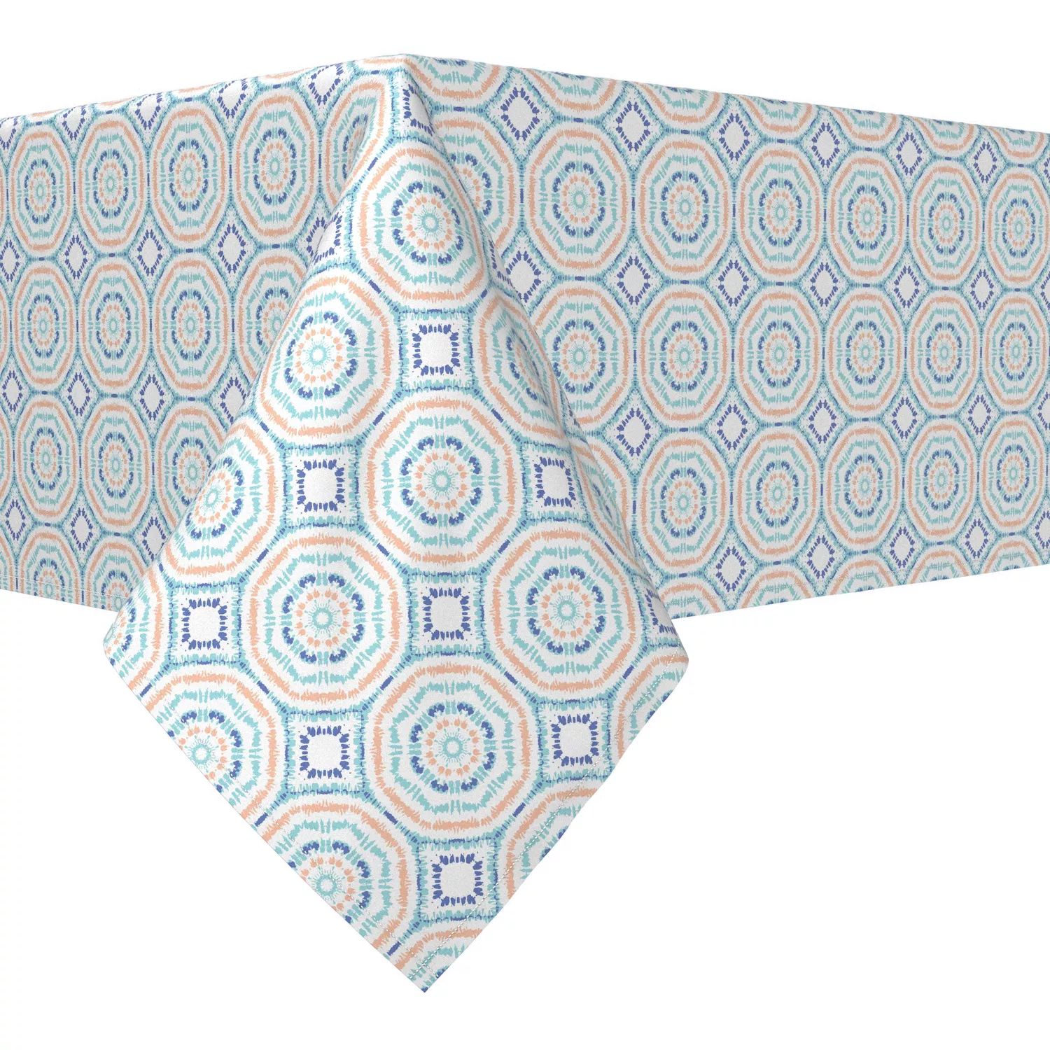 

Прямоугольная скатерть, 100 % хлопок, 60x120 дюймов, краситель Sunburst Tie Dye
