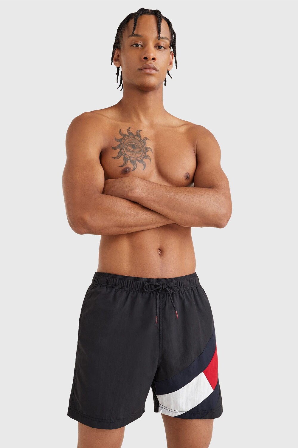 

Мужские шорты для плавания с флагом Tommy Hilfiger, черный