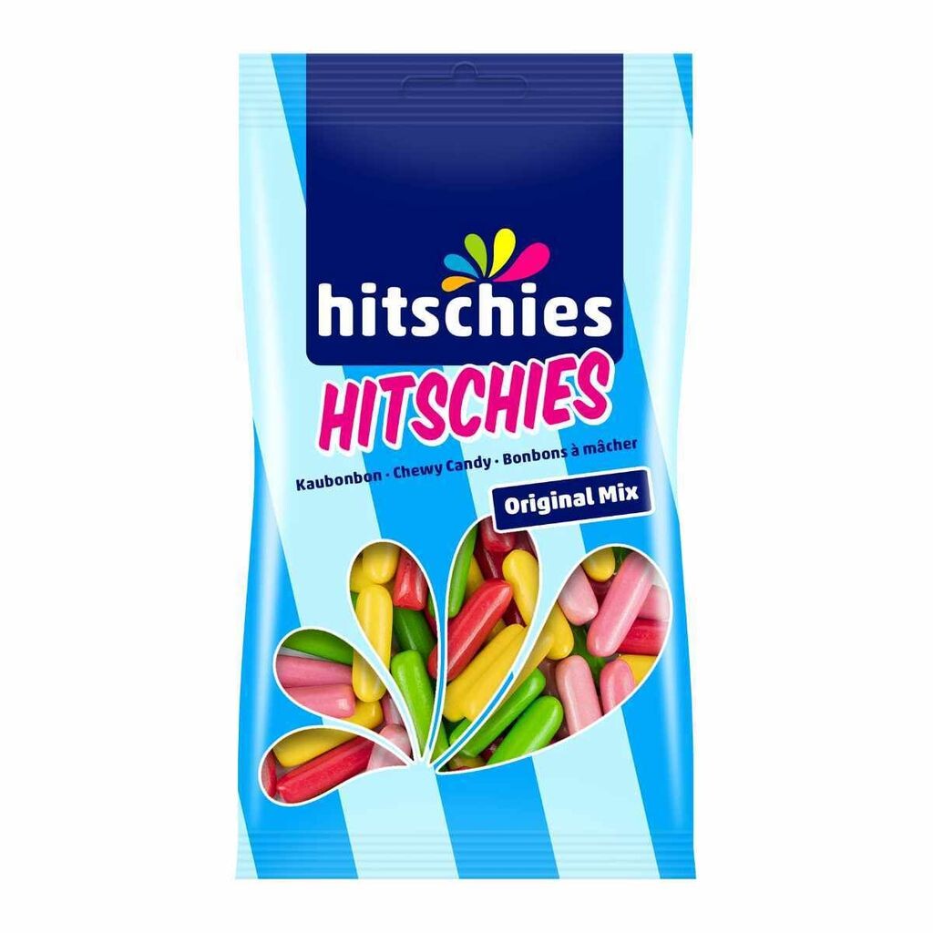 

Смесь твердые жевательные драже Hitschies mini Original Mix 80г Hitschler