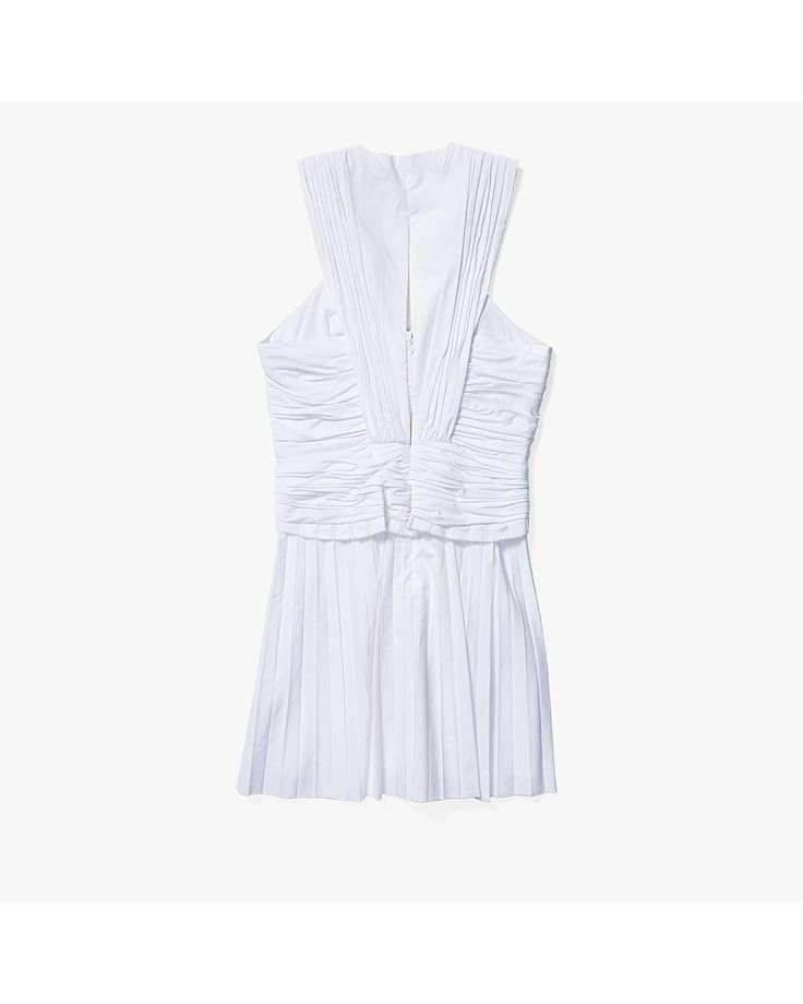 Платье Derek Lam 10 Crosby Ruched Pleated Mini Dress, белый
