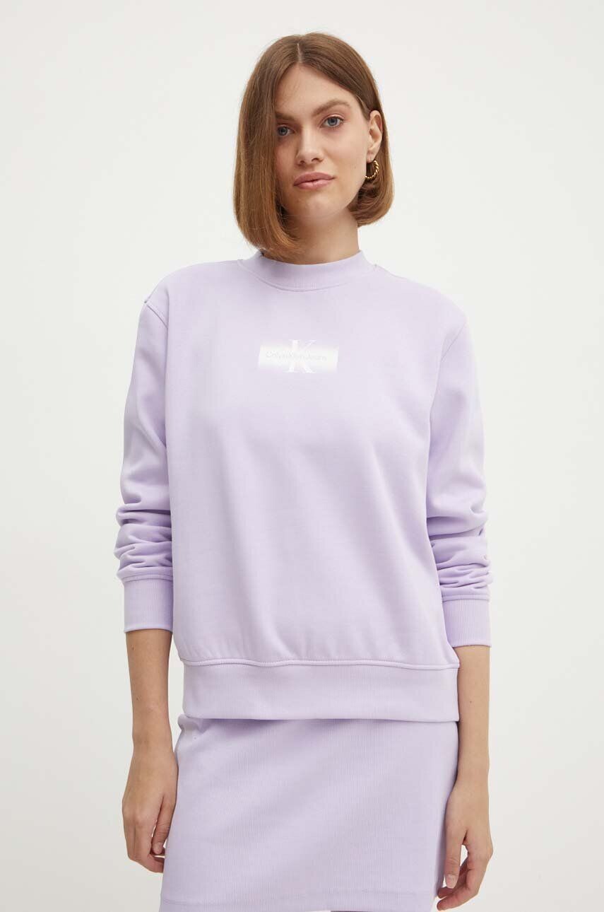 

Толстовка Calvin Klein Jeans, фиолетовый