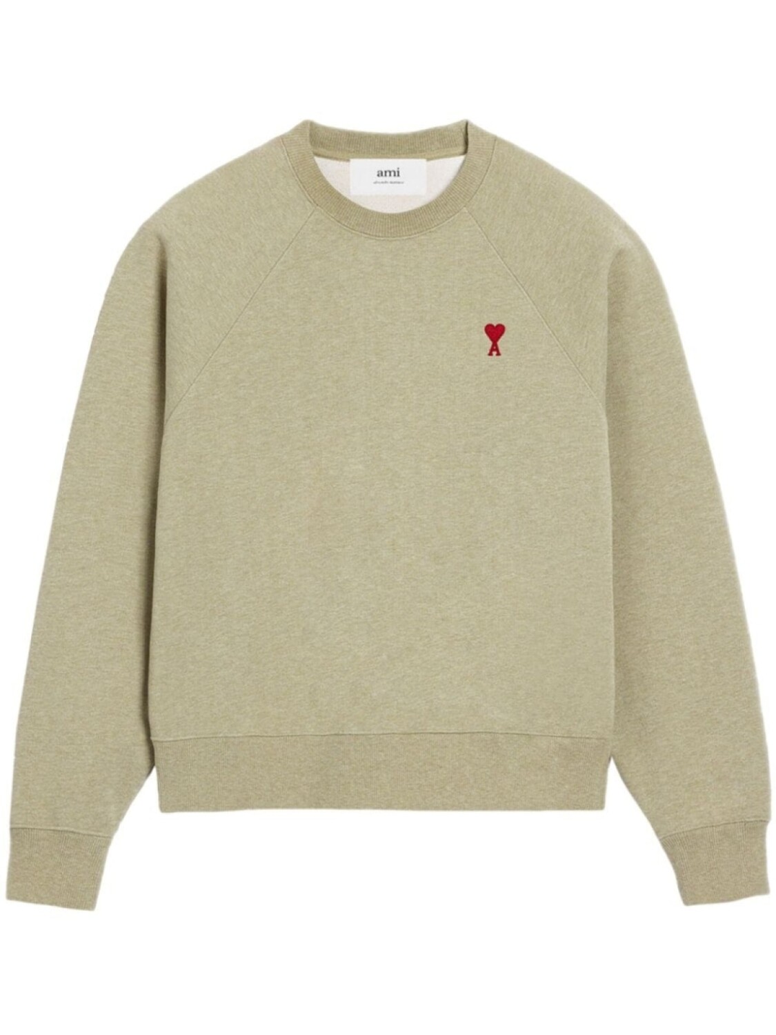 

AMI Paris толстовка с вышитой монограммой Ami de Coeur, зеленый
