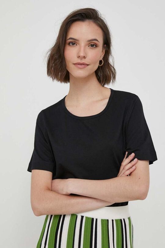 

Хлопковая футболка United Colors of Benetton, черный
