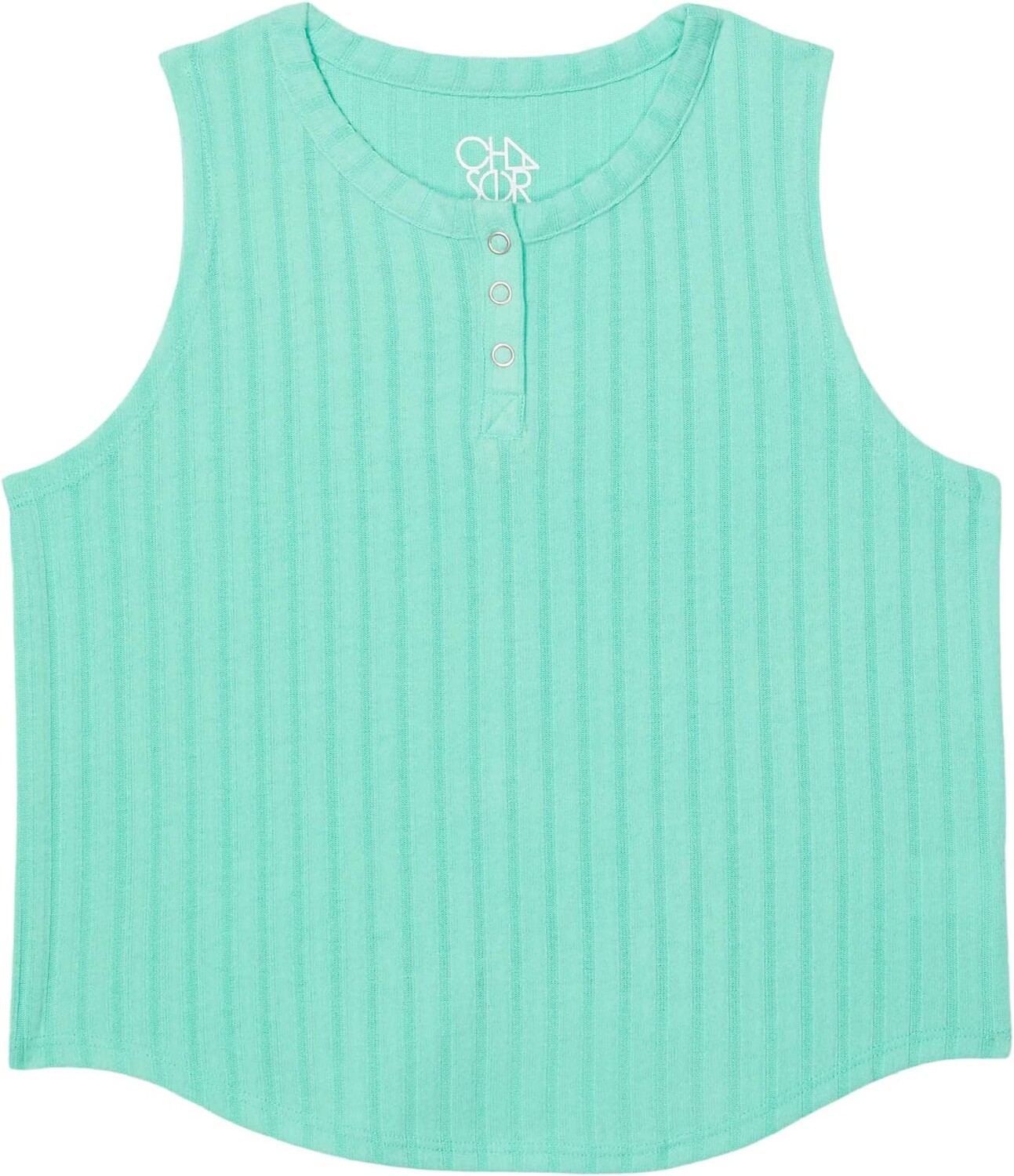 

Топ Chaser Kids Rib Henley Tank, цвет Neptune Green