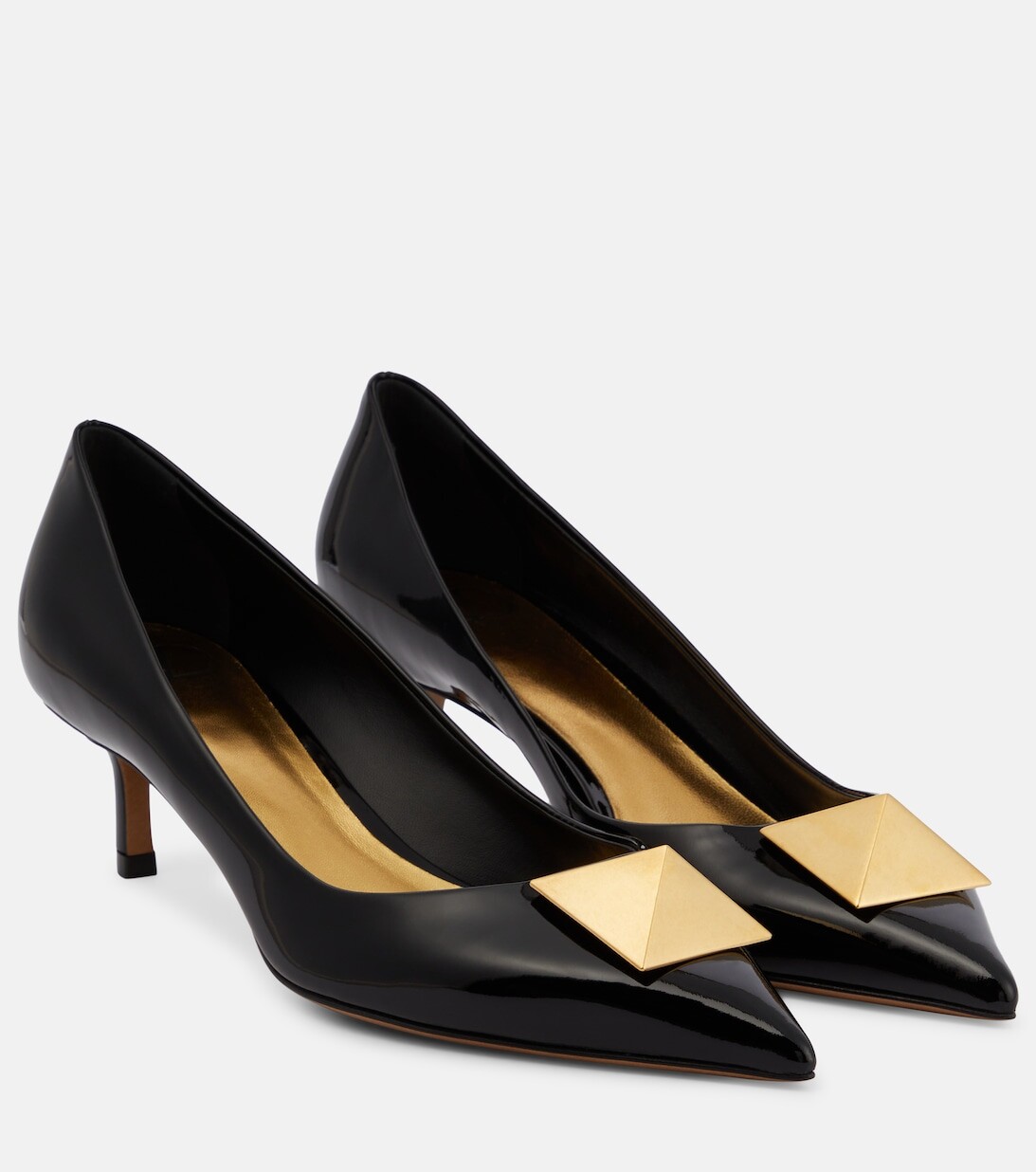 

Туфли-лодочки Roman Stud из лакированной кожи Valentino Garavani, черный