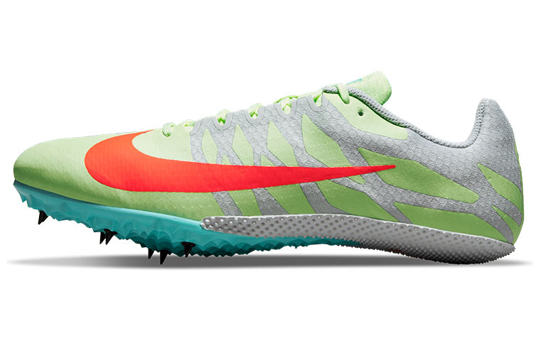 

Кроссовки унисекс Nike Zoom Rival S 9 Track Spike зеленый/оранжевый