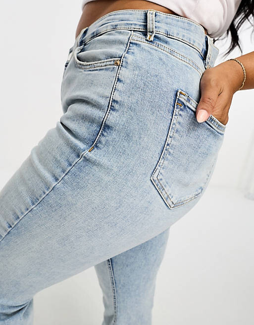 

Синие джинсы с высокой посадкой River Island Plus