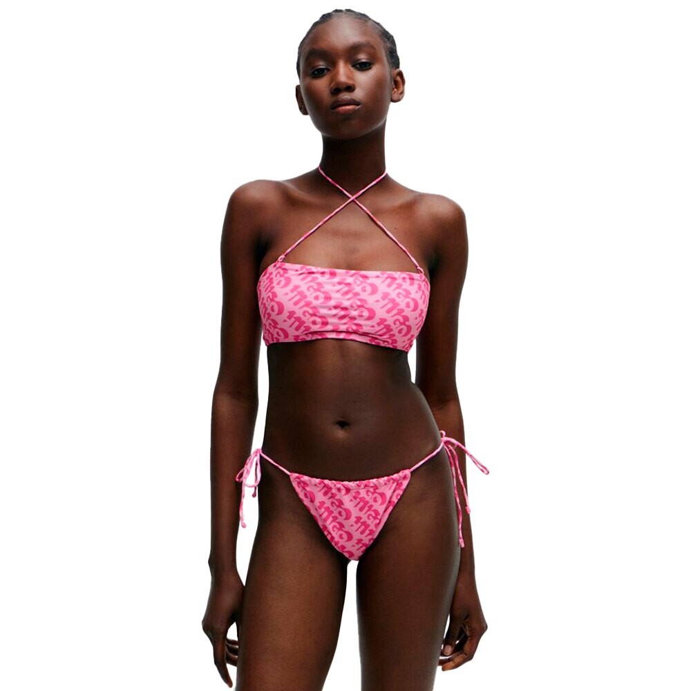 

Топ бикини HUGO Bonnie Bandeau 10247674, розовый