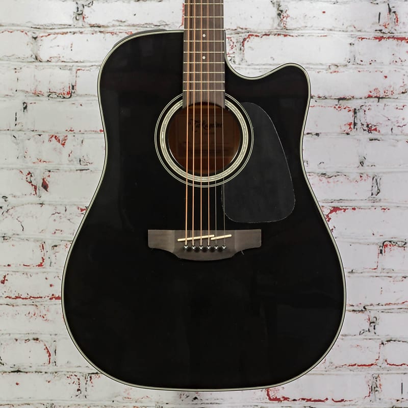 Акустическая гитара Takamine Dreadnought Acoustic Electric CE Solid Spruce Top - Black электроакустическая классическая гитара с вырезом kremona r65cw performer series rondo