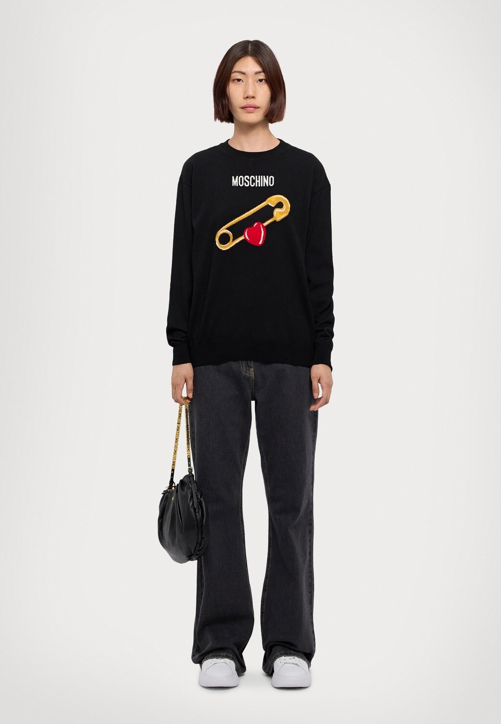 

Вязаный свитер MAGLIA MOSCHINO, черный