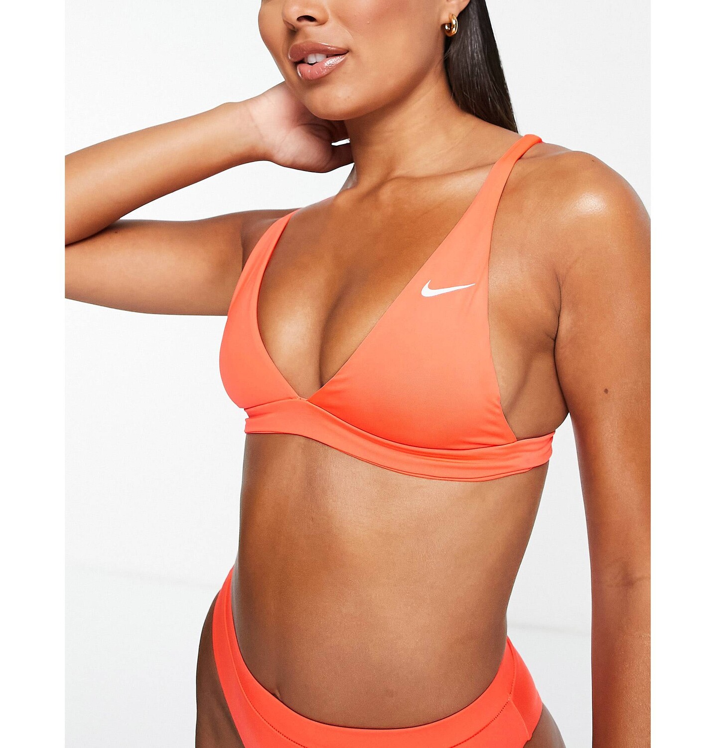 

Красный бикини-топ Nike Swim Essentials Nike Swimming