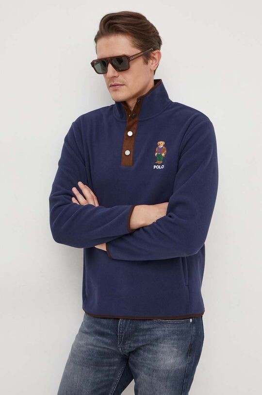 Флисовая толстовка Polo Ralph Lauren, темно-синий