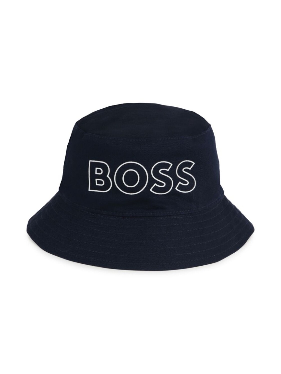 

BOSS Kidswear двусторонняя шапка с логотипом, синий
