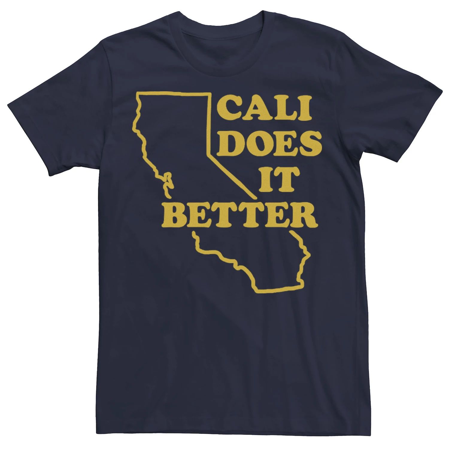 Мужская футболка Cali Does It Better Hometown State Pride с графическим рисунком Licensed Character