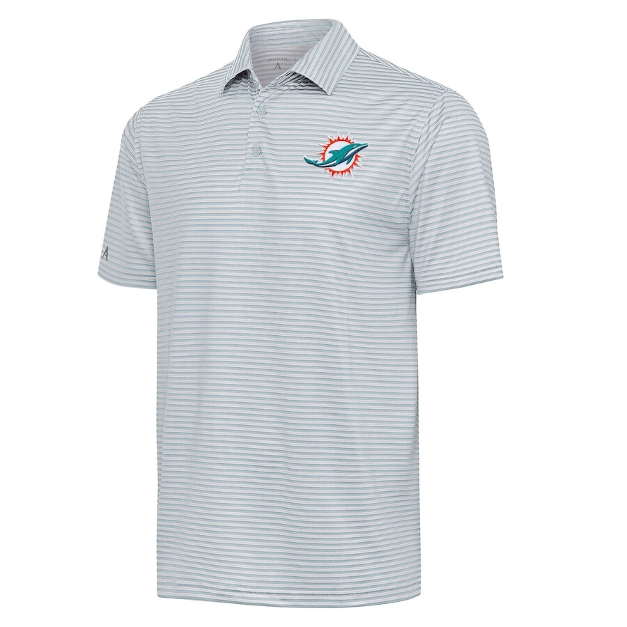 

Поло с коротким рукавом Antigua Miami Dolphins, серый