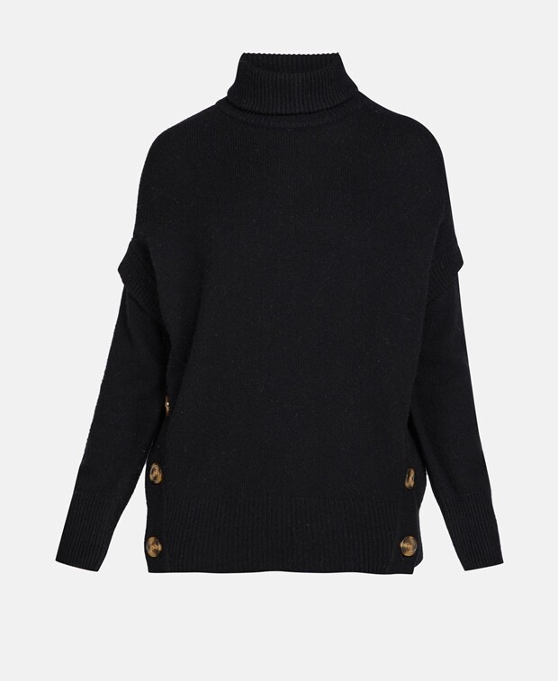 

Кашемировый джемпер с высоким воротником Notshy Cashmere, черный