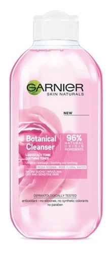 Успокаивающий тоник для сухой и чувствительной кожи с розовой водой, 200 мл Garnier, Skin Naturals витаминный тоник для сухой и чувствительной кожи 200 мл garnier essentials