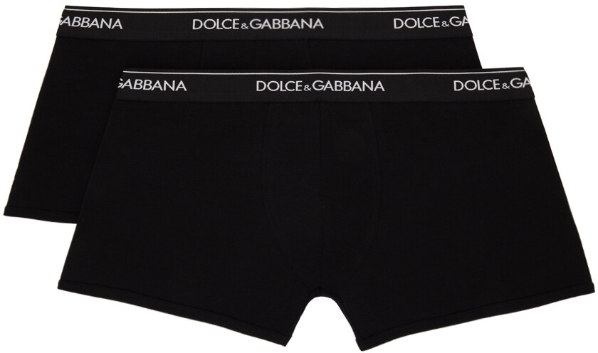 

Комплект из двух черных боксеров Dolce&Gabbana, цвет Nero