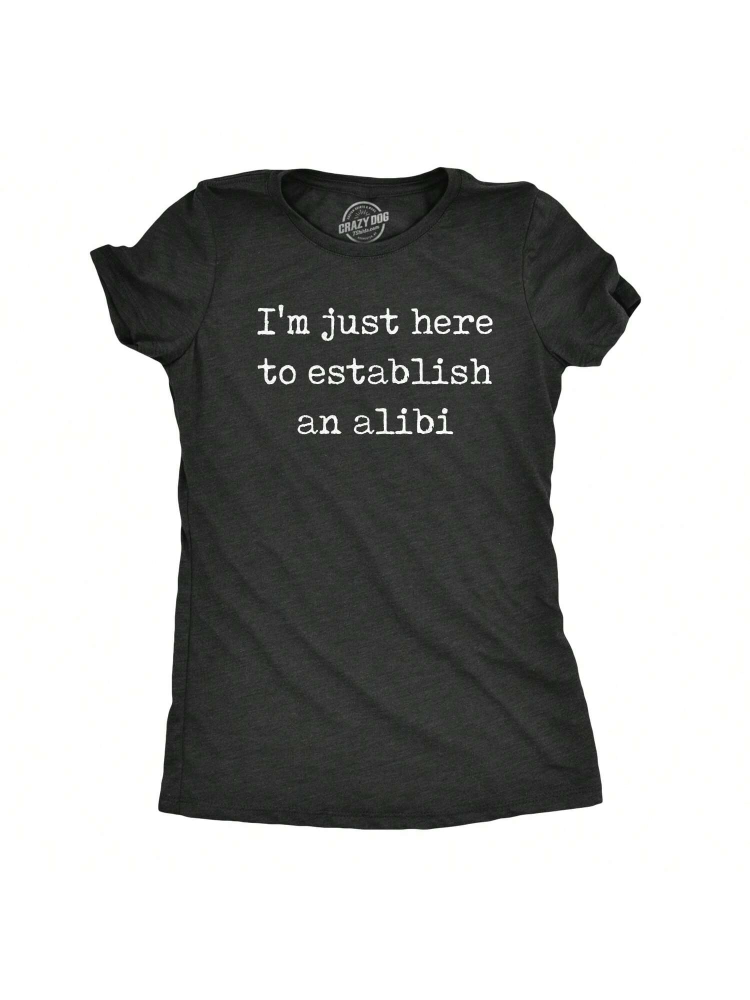 Женская футболка «Я видел эту карму», хизер блэк - алиби новинка 2022 забавная женская футболка в стиле харадзюку летняя футболка с круглым вырезом y2k забавная футболка с рисунком
