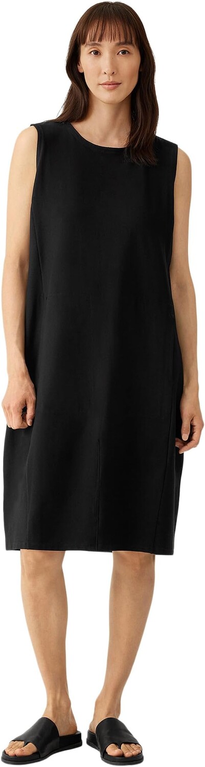 

Миниатюрное платье-фонарь Eileen Fisher, черный
