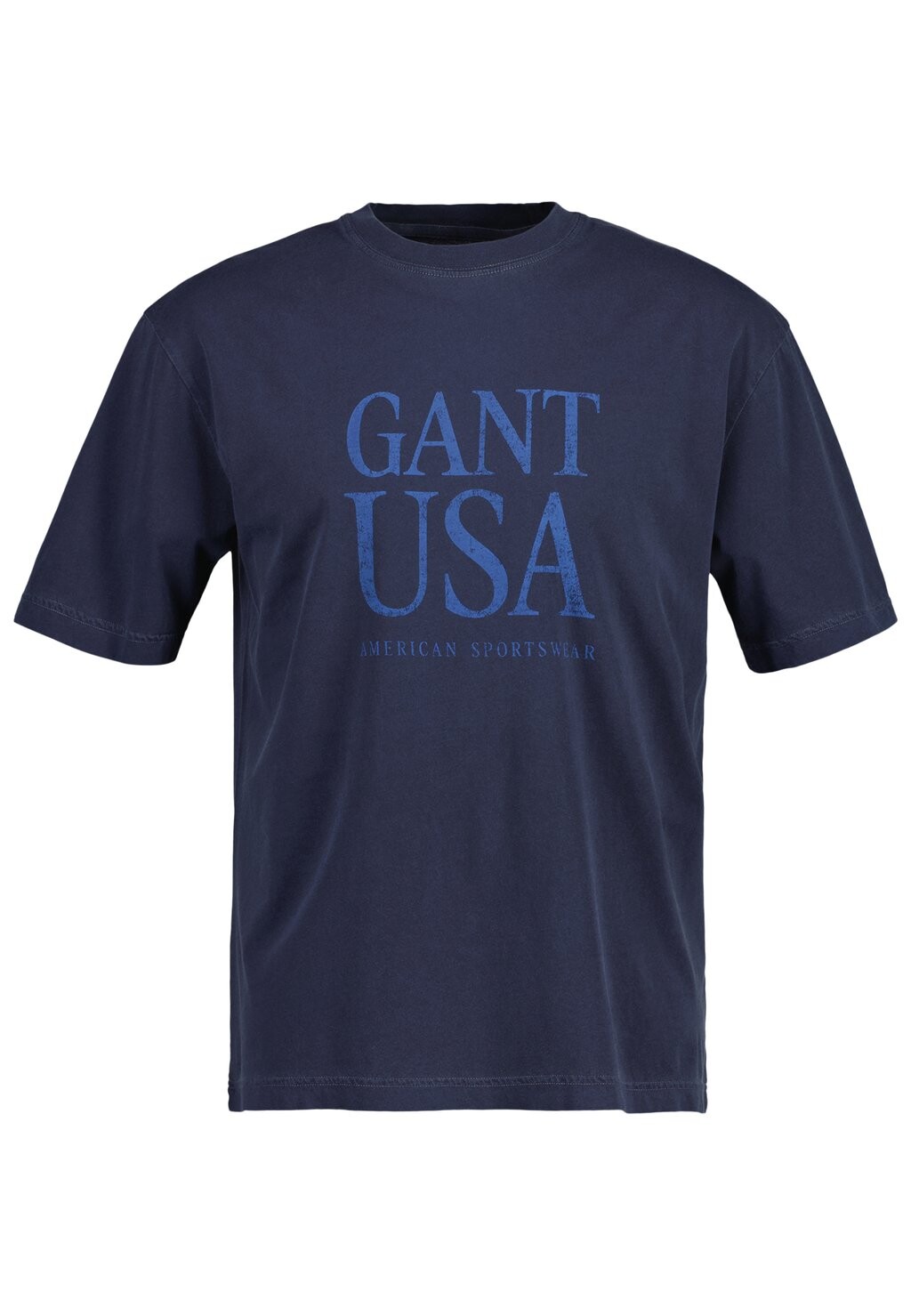 

Футболка с принтом GANT, темно-синий