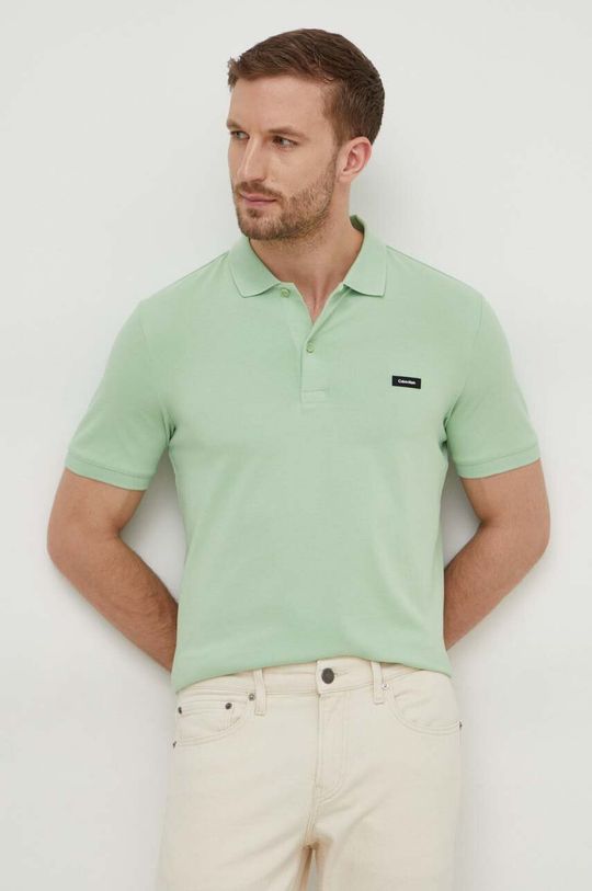 Рубашка поло Calvin Klein, зеленый