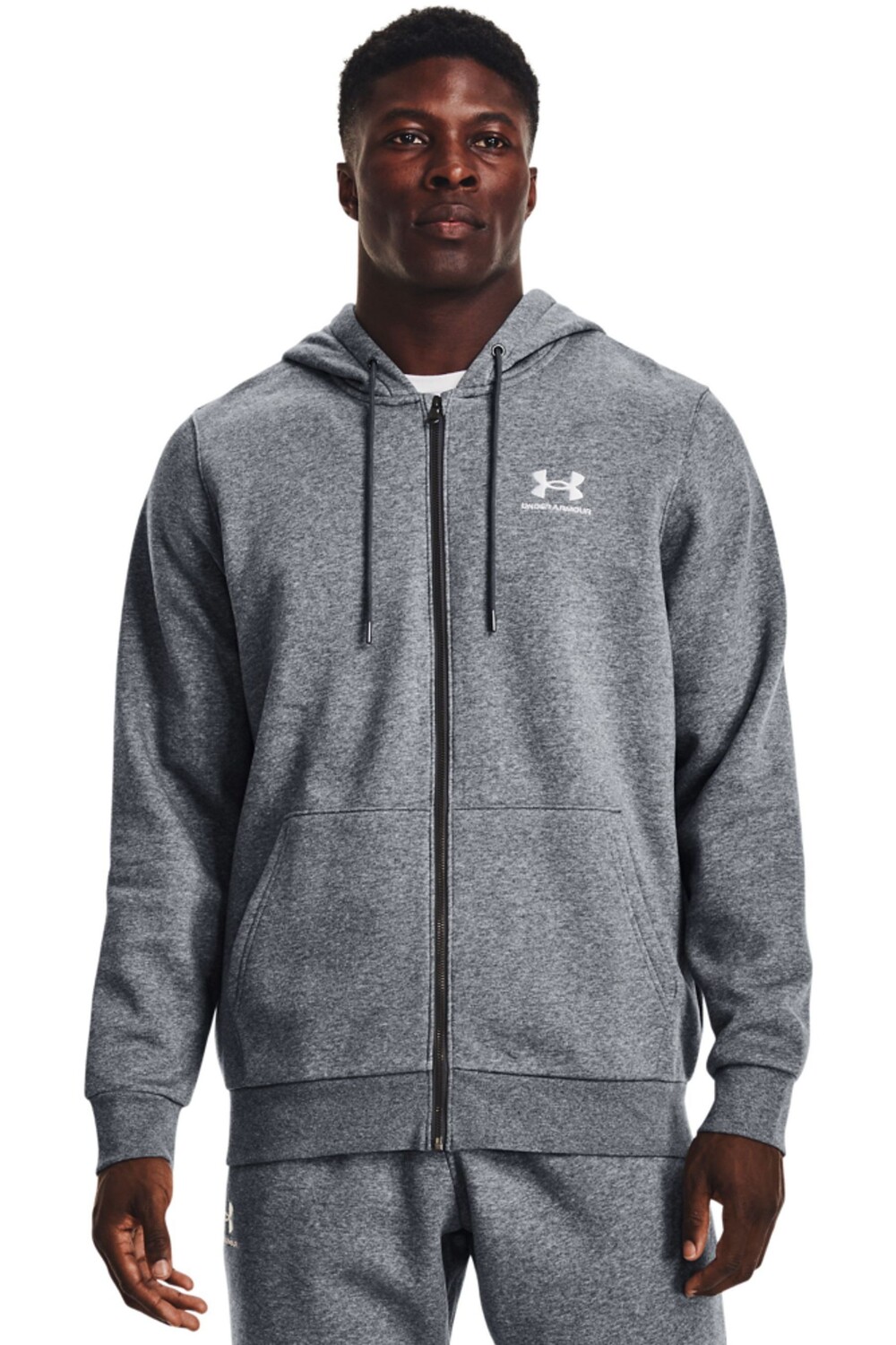 

Худи Essential синего цвета из флиса на молнии Under Armour, серый, Синий