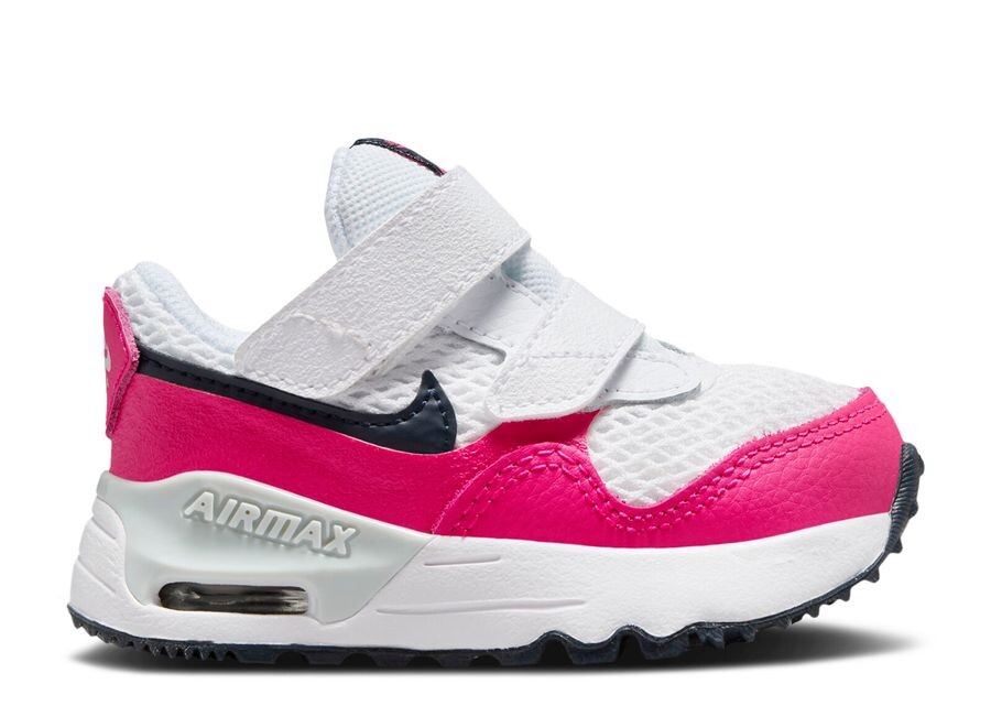 

Кроссовки Nike Air Max SYSTM TD, цвет White Fierce Pink