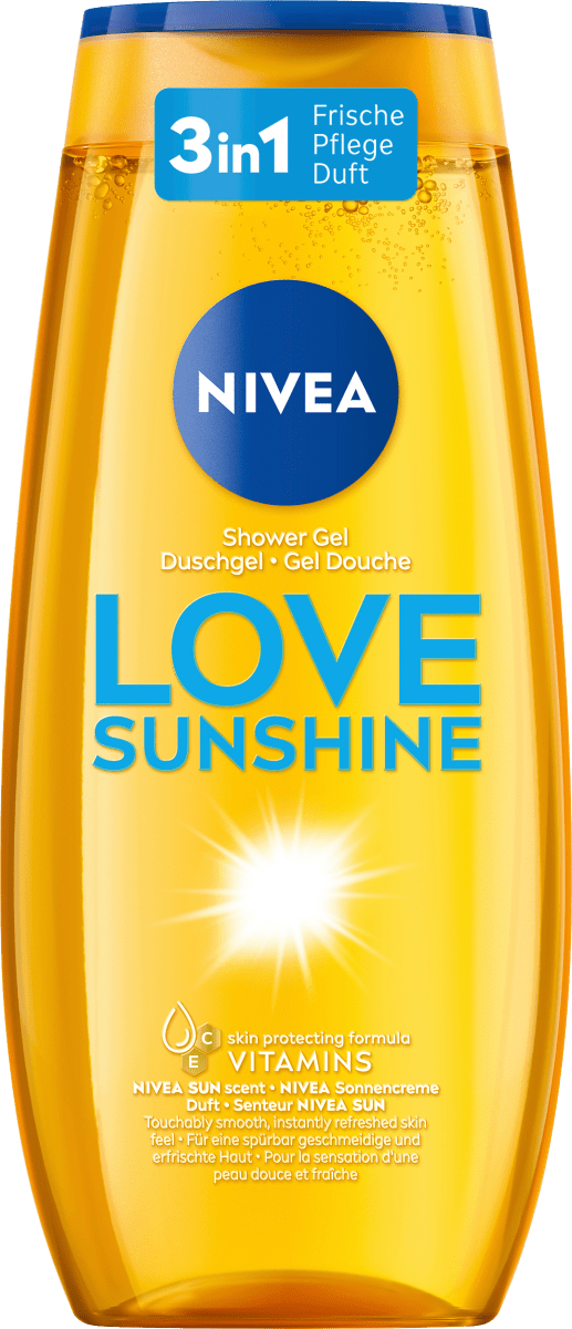 Гель для душа Love Sunshine 250мл NIVEA гель уход для душа nivea love sunshine 250 мл