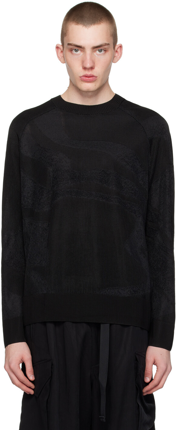 

Черный жаккардовый свитер Y-3, цвет Black