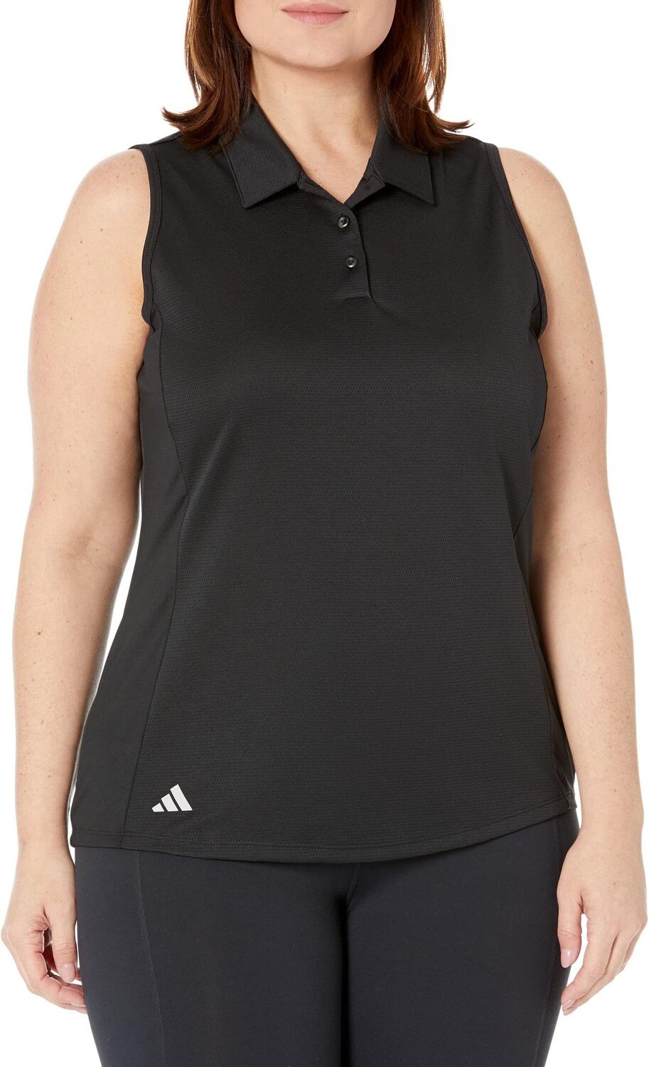 

Текстурная рубашка-поло adidas, черный