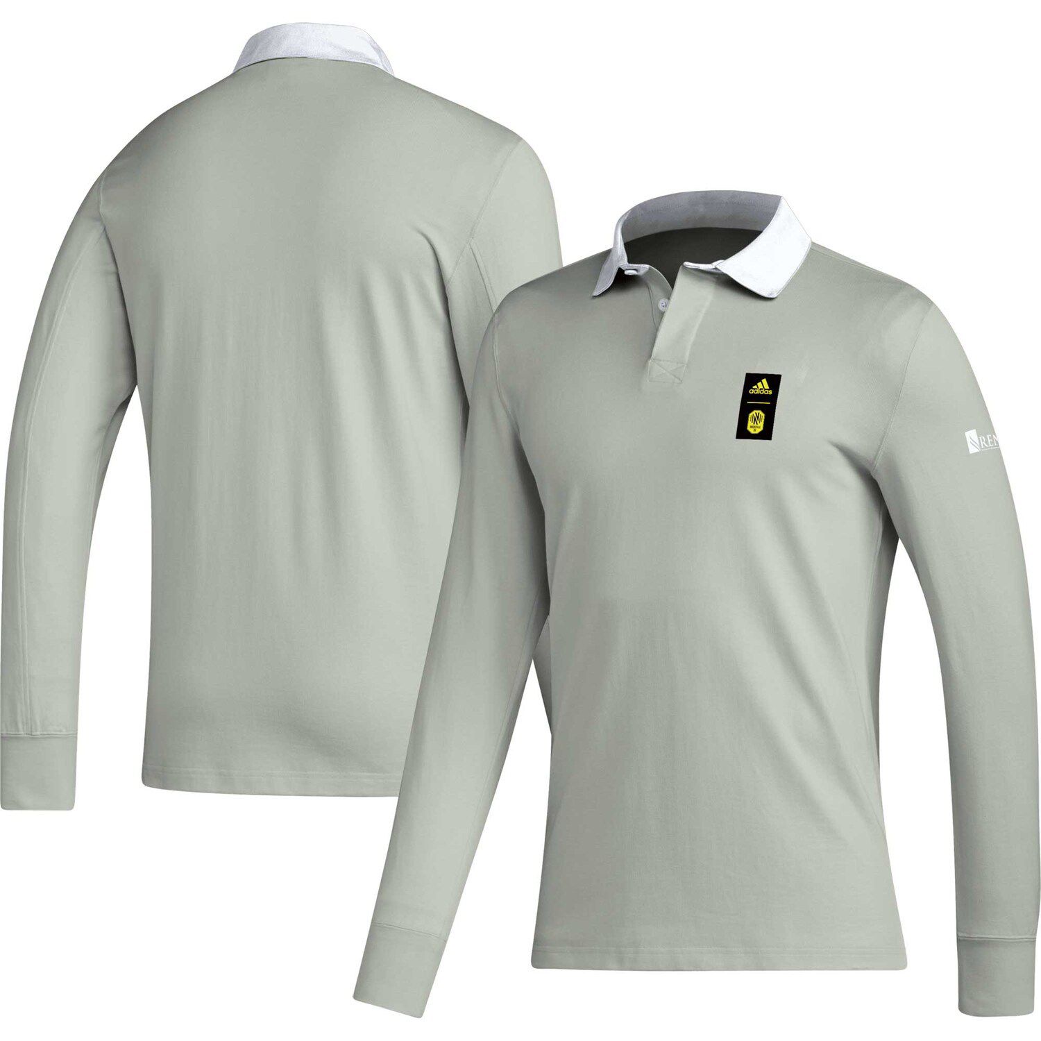 цена Мужская футболка-поло с длинными рукавами Player Grey Nashville SC Travel 2023 adidas