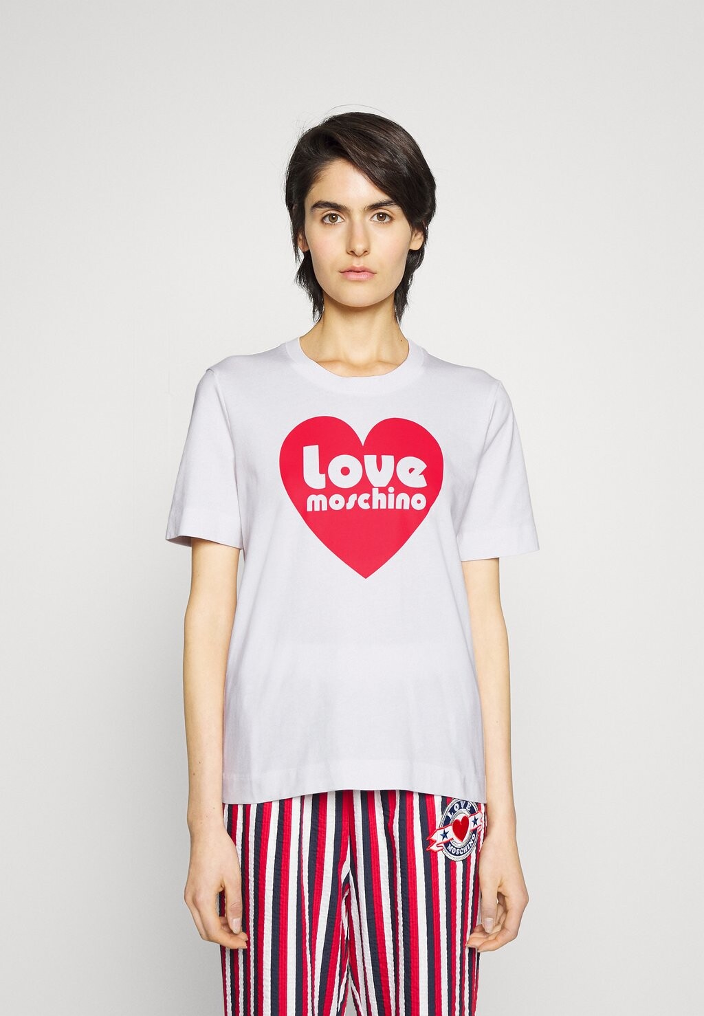 

Футболка с принтом Love Moschino, белый